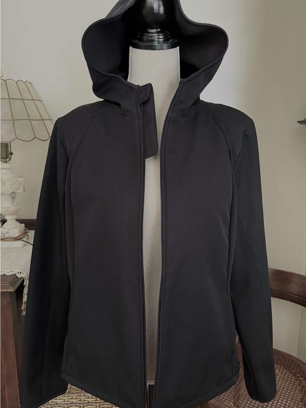 Champion C9 Women's Black Full-Zip Weatherproof Hooded Active Jacket